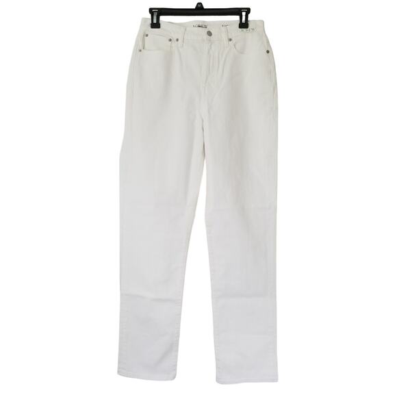 J. Crew Tall Classic Straight Jeans Size 29T White NWT $148‎ BX977 - Picture 1 of 7